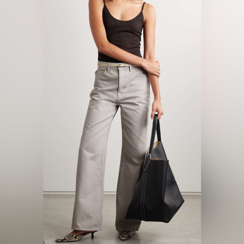 Ulla Johnson Gray Wide Leg Flare Jeans